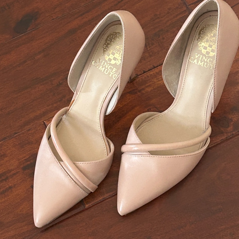 Vince Camuto Blush Pink Pointed Toe Heels
